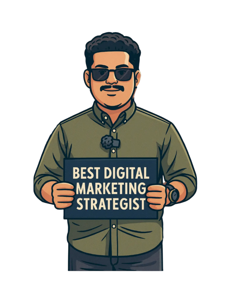 cartoon picture for my portfolio for my Best digital marketing strategist in malappuram